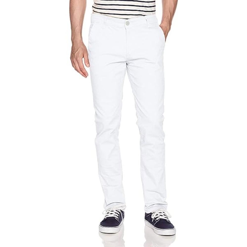 WT02 | White Skinny Chino Pants